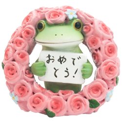 画像1: Copeau お祝いリースのカエル