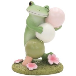 画像1: Copeau 桜３色だんごのカエル