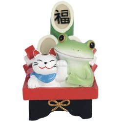 画像1: Copeau 門松カエルと招き猫