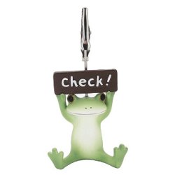 画像1: Copeau Checkサインのカエル メモクリップ