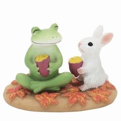 画像1: Copeau 焼き芋を食べるカエルとウサギ