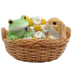 画像1: Copeau 花かごの中のウサギとカエル
