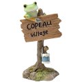 Copeau 看板とカエル