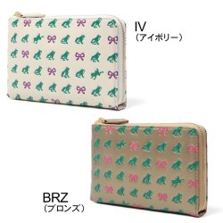 画像2: EoP モノグラム カエルリボン L字ファスナーウォレット