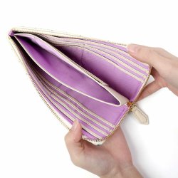 画像5: EoP モノグラム カエルリボン L字ファスナー長札入れ