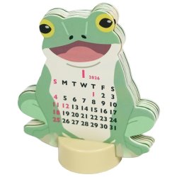 画像2: ミニカエル ダイカットカレンダー2026