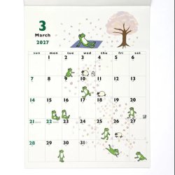 画像3: かえるの時間 壁掛カレンダー2027