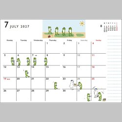 画像5: かえるの時間 スケジュール帳2027【P】