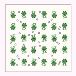 画像2: ひだまり暮らしの和タオル くるりカエル