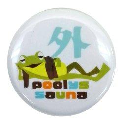画像1: プーリーズサウナ 缶バッジ 外