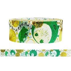 画像1: 童話の宝石 イソップ きらぴかマスキングテープ カエルとウシ