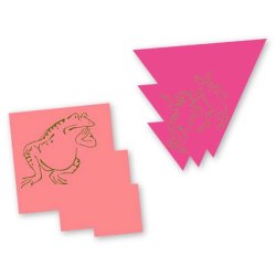 画像1: ビビッと！鳥獣戯画ダイカット付箋【P】