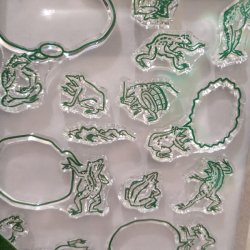 画像3: ビビッと！鳥獣戯画クリアスタンプ【P】