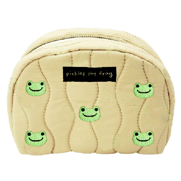 ピクルス 刺繍 キルティングポーチ