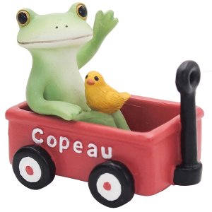画像: Copeau 赤いカートのカエル