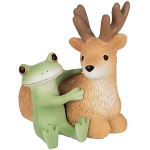 画像: Copeau 鹿と仲良しカエル