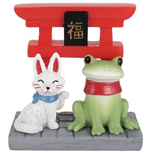 画像: Copeau お稲荷キツネとカエル