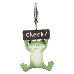 画像: Copeau Checkサインのカエル メモクリップ