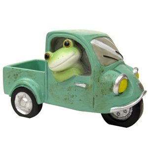 画像: Copeau 三輪自動車に乗るカエル