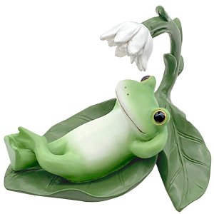 画像: Copeau ミドル 葉っぱの上に寝転ぶカエル