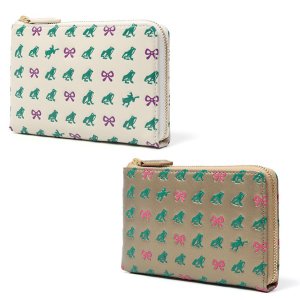 画像: EoP モノグラム カエルリボン L字ファスナーウォレット