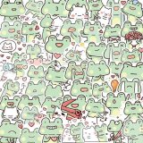 画像: のほほんかえる ステッカーセット