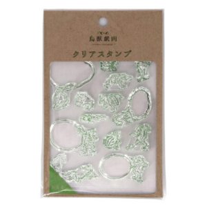 画像: ビビッと！鳥獣戯画クリアスタンプ【P】