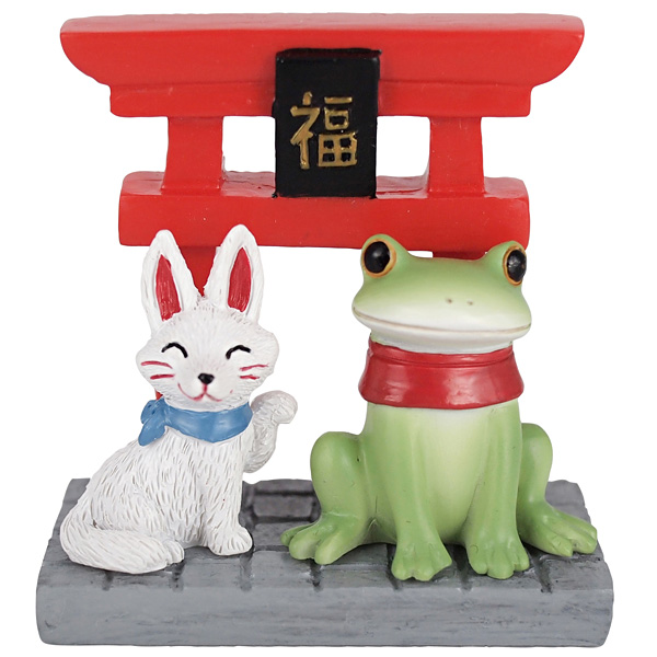 画像1: Copeau お稲荷キツネとカエル