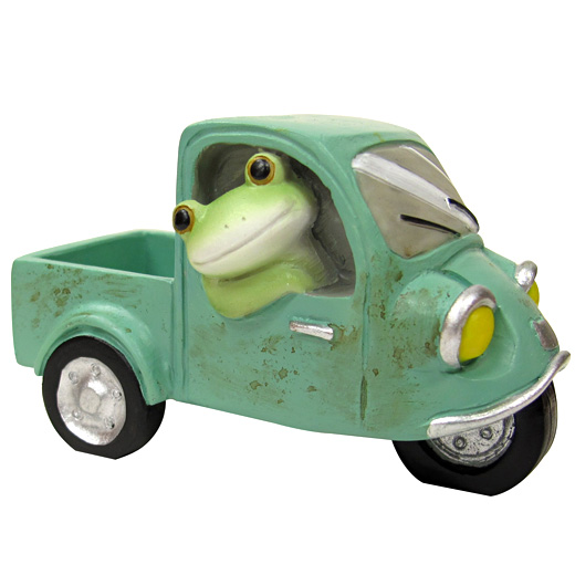 画像1: Copeau 三輪自動車に乗るカエル