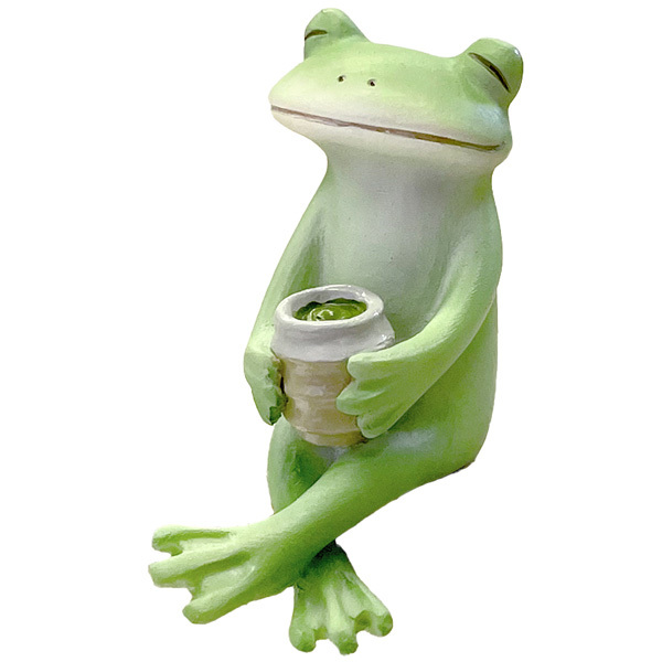 画像1: Copeau お茶で一服するカエル