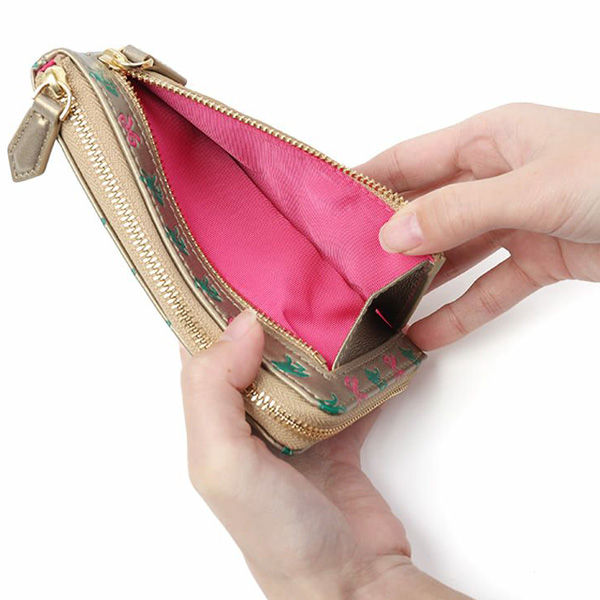 画像6: EoP モノグラム カエルリボン L字ファスナーウォレット