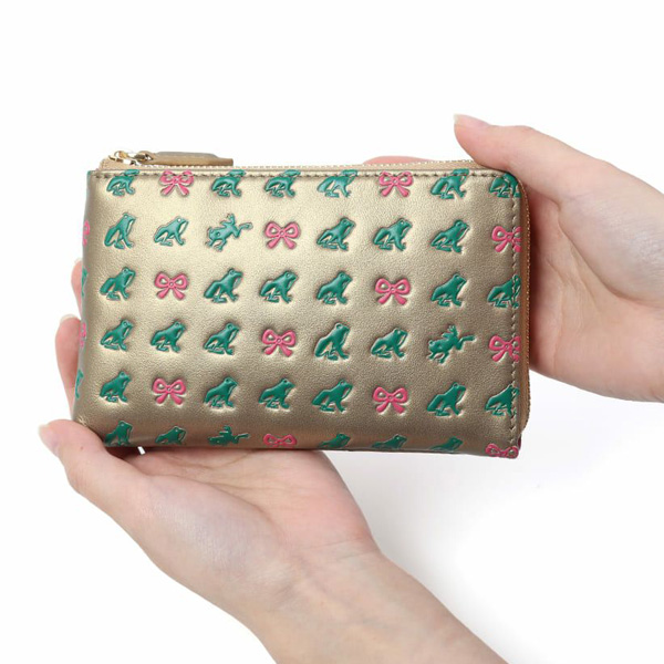 画像7: EoP モノグラム カエルリボン L字ファスナーウォレット