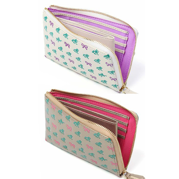 画像8: EoP モノグラム カエルリボン L字ファスナーウォレット