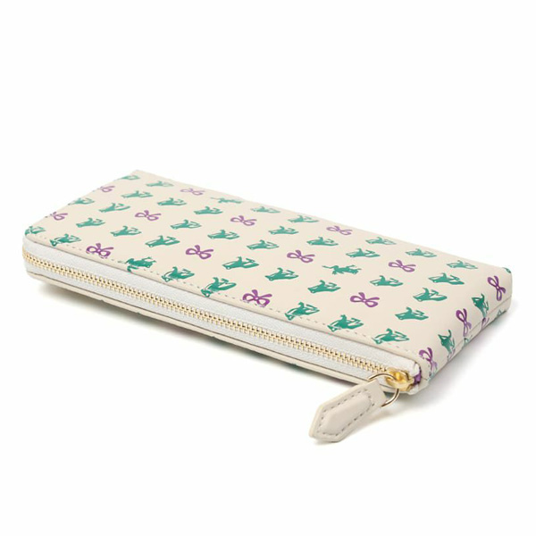 画像4: EoP モノグラム カエルリボン L字ファスナー長札入れ