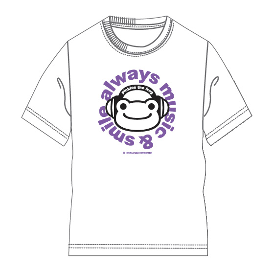 画像1: ピクルス Ｔシャツ ヘッドフォン WHT