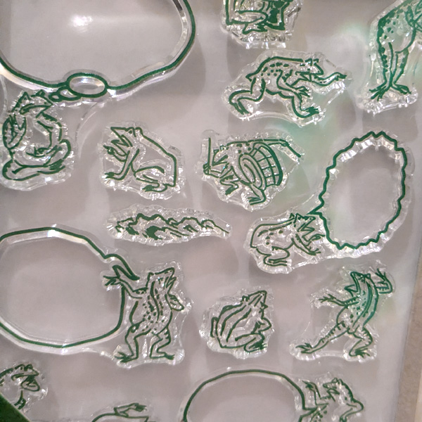 画像3: ビビッと！鳥獣戯画クリアスタンプ【P】